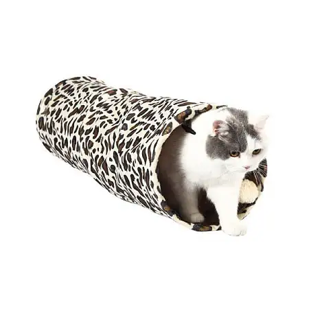 Купить homecat игровой туннель для кошек шуршащий леопард