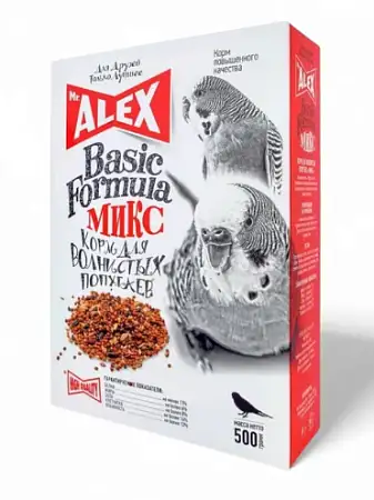 Купить mr.alex сухой корм для волнистых попугаев (basic mix)
