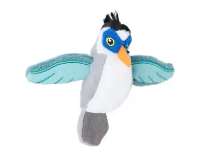 Mr.Kranch игрушка для кошек серая Птичка плюшевая с кошачьей мятой