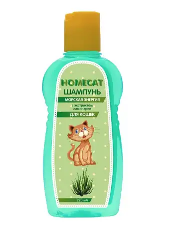 Купить homecat МОРСКАЯ ЭНЕРГИЯ шампунь для кошек с экстрактом ламинарии