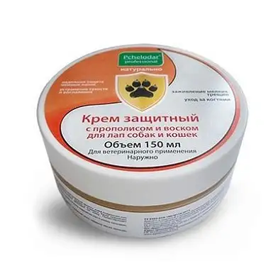 Pchelodar крем защитный с прополисом и воском для лап собак и кошек